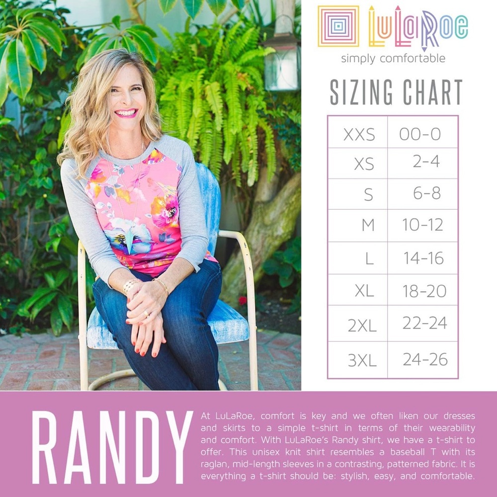 Gray and Red Arrow Pattern LulaRoe Randy Top - Picture 8 of 10